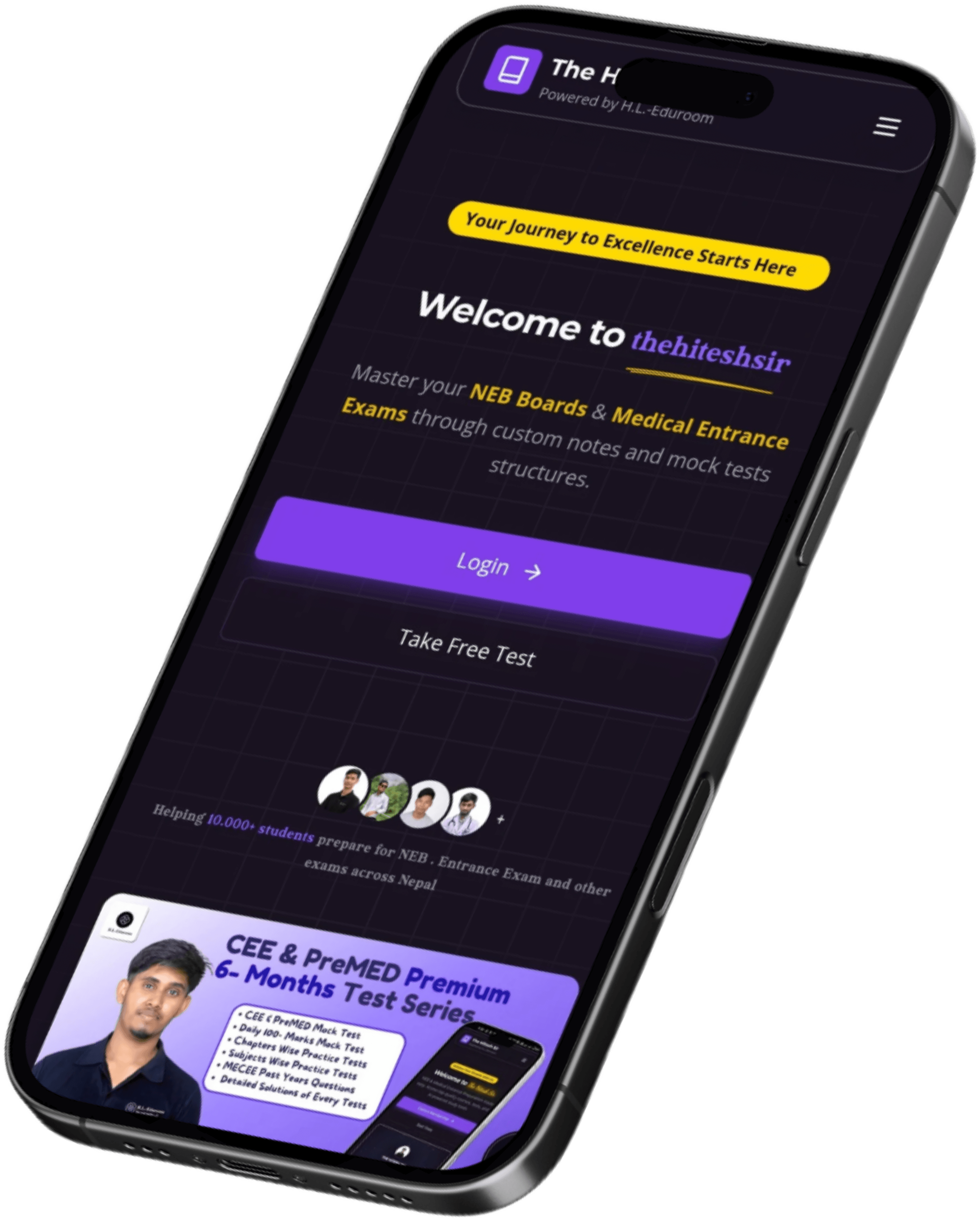 The Hitesh Sir App Preview
